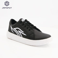 Jaf Spot Lace Up Black Sneakers