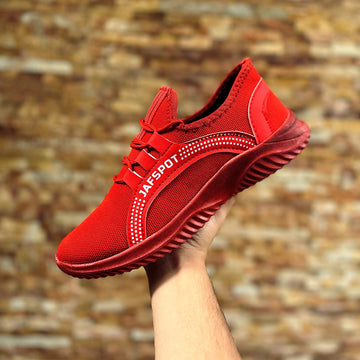 Men Training Sneakers-Red