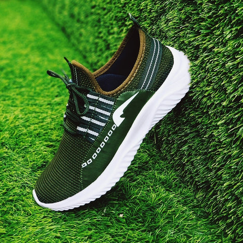 Breathable Mesh Sneakers-Green – Jafspot