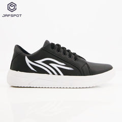 Jaf Spot Lace Up Black Sneakers