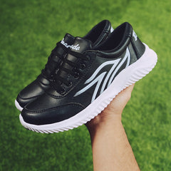 Jaf Spot Running Sneakers-black with white lines