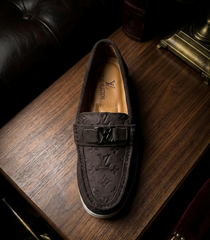 Monogram Suede Loafers